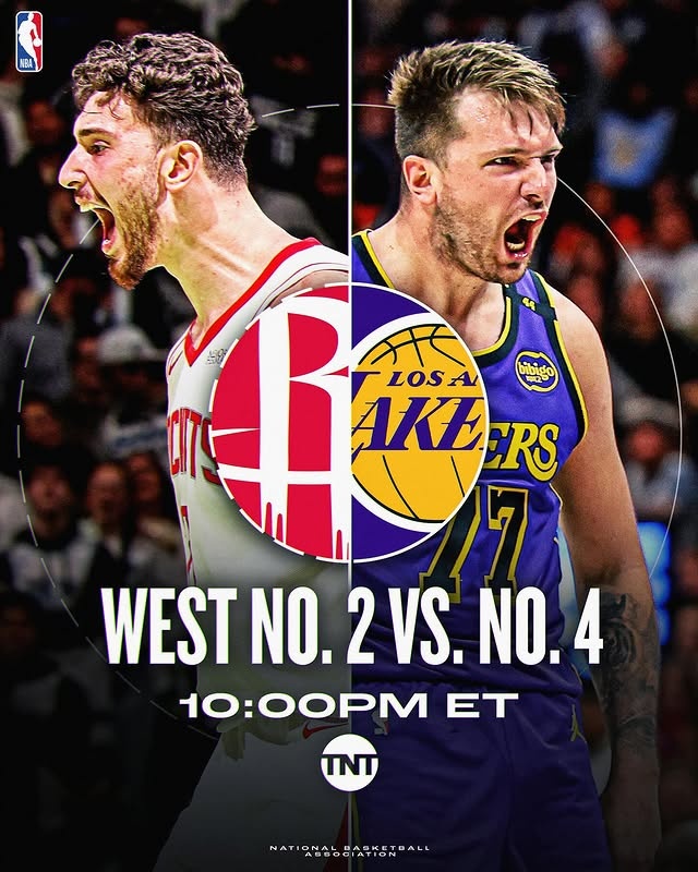 狂野西部焦点大战！NBA官方发布火湖大战海报：申京VS东契奇